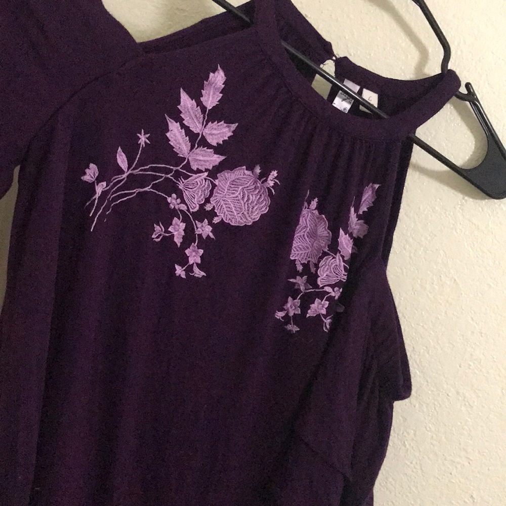 Purple midi dress - Picture 1 of 4
